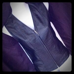 Vintage leather vest